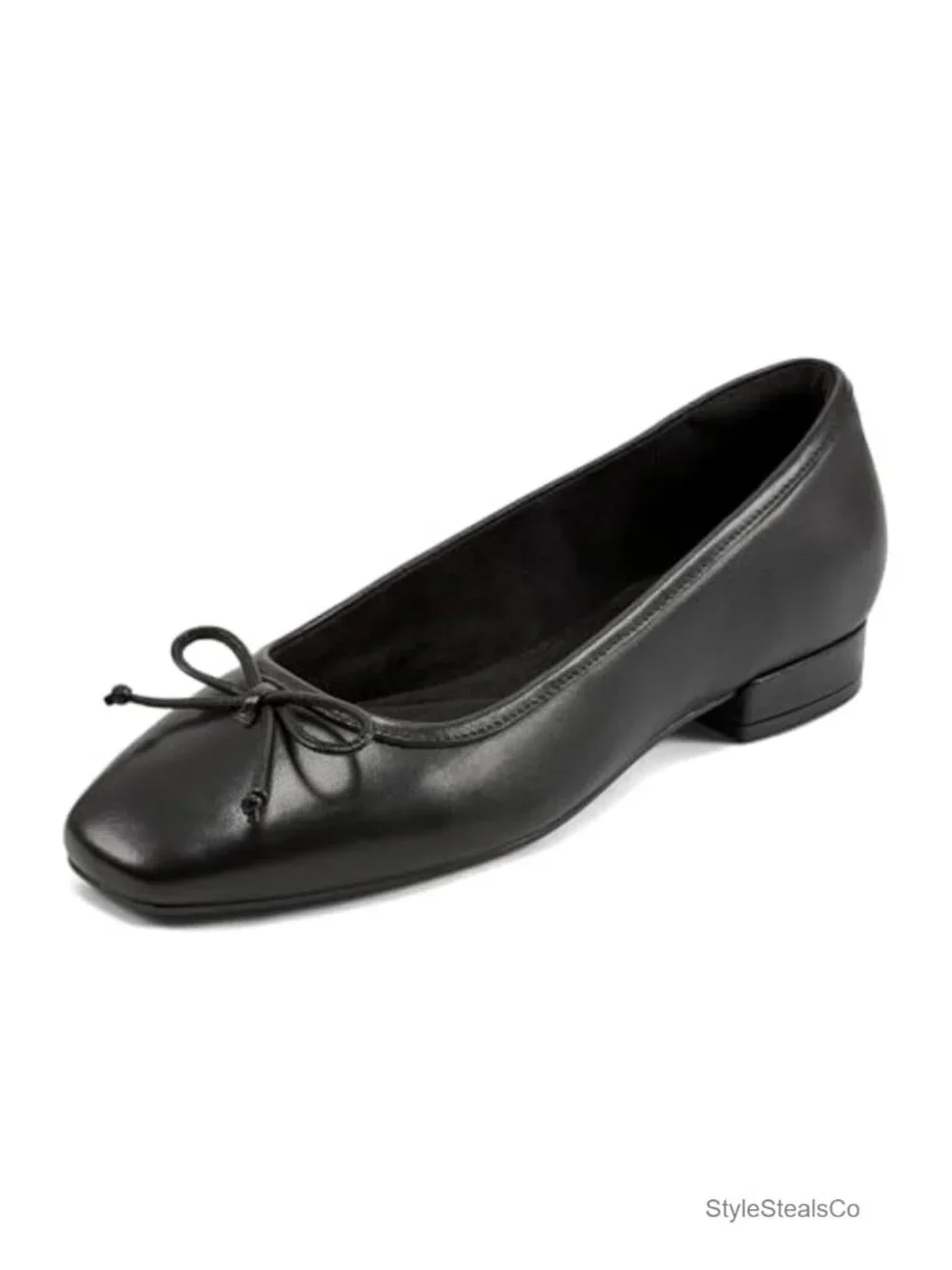 Suede Loafer with Bow Detail - Cushioned Comfort